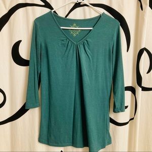 Green Maternity Long Sleeve Tee